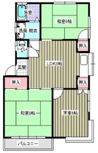 エクセント高田【1階】の間取り