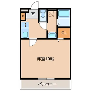 Crescenne クレシェンヌ【2階】の間取り