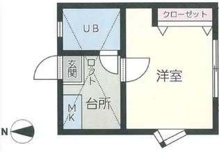 シロサワハイツ【1階】の間取り