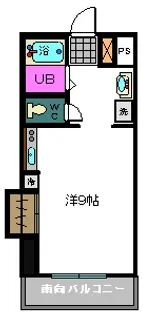 イーストウッド(家電無)【6階】の間取り