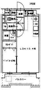 ラホヤハナクマ【5階】の間取り