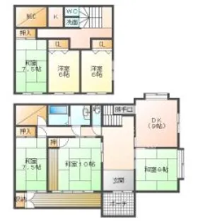 群馬県太田市中根町【一戸建】の間取り