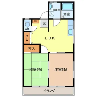 エルハイツ【1階】の間取り