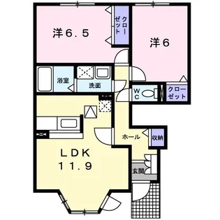 香川県高松市一宮町【アパート】の間取り