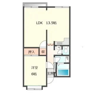 ユーサンコーポ A棟【1階】の間取り