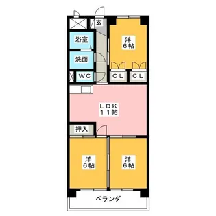 メゾンブローニュ 8【1階】の間取り