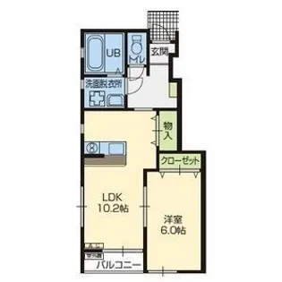 フォルトゥーナI【1階】の間取り