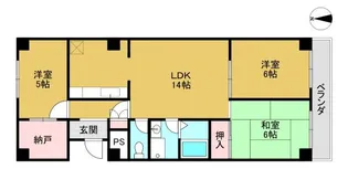 京都府京都市伏見区羽束師菱川町【マンション】の間取り