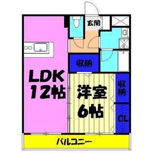 ニューライフ津田沼東【3階】の間取り