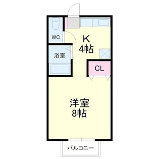 リバーサイドB【2階】の間取り