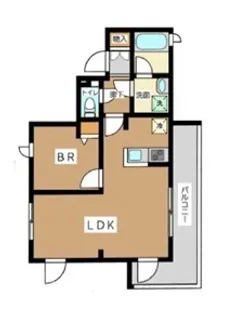 東京都世田谷区用賀2【マンション】の間取り
