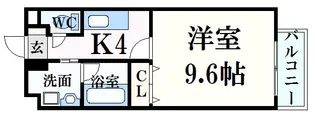 アンフィニ河原町【6階】の間取り