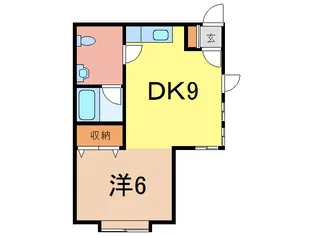 スカイハイツ東2ー4【1階】の間取り