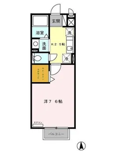 東京都練馬区中村南2【アパート】の間取り