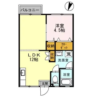 コーポ小谷ヶ丘【2階】の間取り