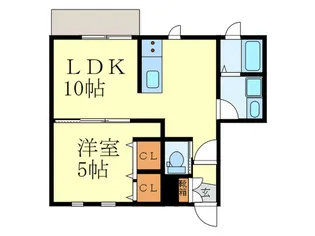 ヴィラ・デ・アウラ【1階】の間取り