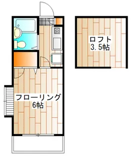 コーポアップル【2階】の間取り