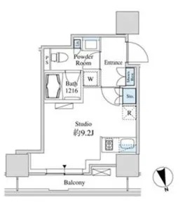 ベルファース芝浦タワー【12階】の間取り