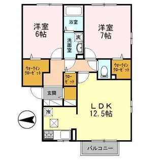 ザ・ギャラリーA【1階】の間取り