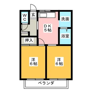 メゾン美果【1階】の間取り