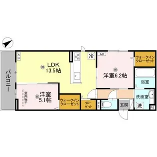 パサログランデ永代町【2階】の間取り