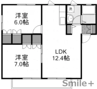 I.MパルクA【2階】の間取り