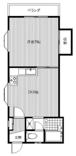 パークフロントB【2階】の間取り