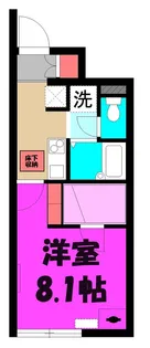 ジュネス ノール【1階】の間取り