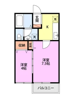 イーストイン【1階】の間取り