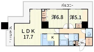 ヴィナシス金町タワーレジデンス【8階】の間取り