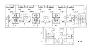 アパルト新古町【5階】の間取り