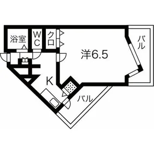大阪府大阪市北区大淀中2【マンション】の間取り