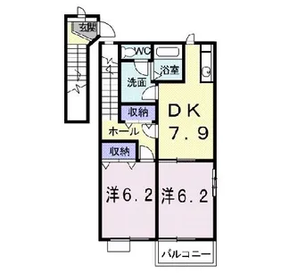 レーベンハイム【2階】の間取り