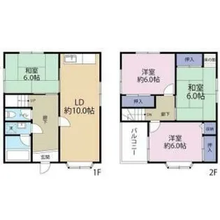 大阪府枚方市池之宮2【一戸建】の間取り