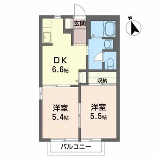 M’S APARTMENT HOUSEII【1階】の間取り