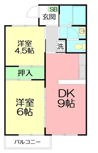 KSハイムB棟【1階】の間取り