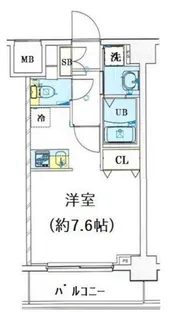 ジェノヴィア両国グリーンヴェール【4階】の間取り