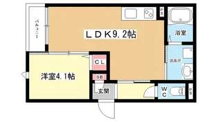 大阪府豊中市岡上の町4【アパート】の間取り