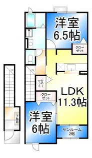 ディアコート【2階】の間取り