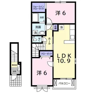 ウエスト ノアα【2階】の間取り