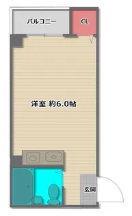 1Rの間取り画像