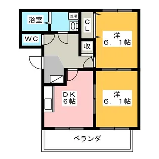ブレイン黒瀬【2階】の間取り