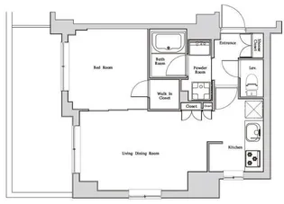 ハーモニーレジデンス神楽坂【8階】の間取り