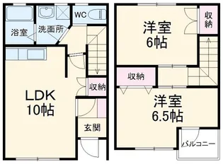 静岡県浜松市中央区西塚町【一戸建】の間取り