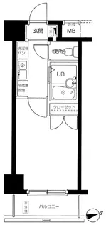 メインステージ平和島【11階】の間取り