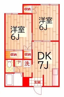 シェモア【1階】の間取り