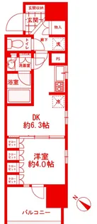 ライオンズ横濱関内レジデンス【2階】の間取り