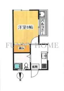 東京都杉並区浜田山1【アパート】の間取り