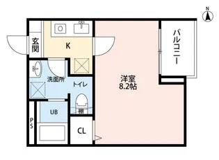 エルソルあすと長町【1階】の間取り