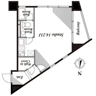 キャビンアリーナ南青山【8階】の間取り